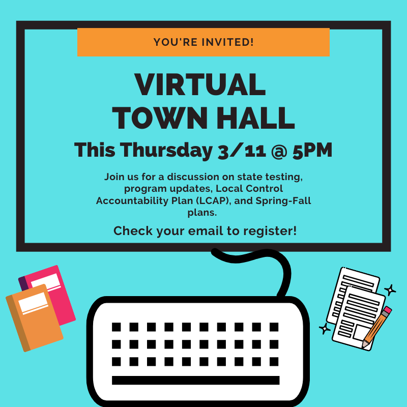 Virtual Town Hall Thursday 3/11 @ 5PM