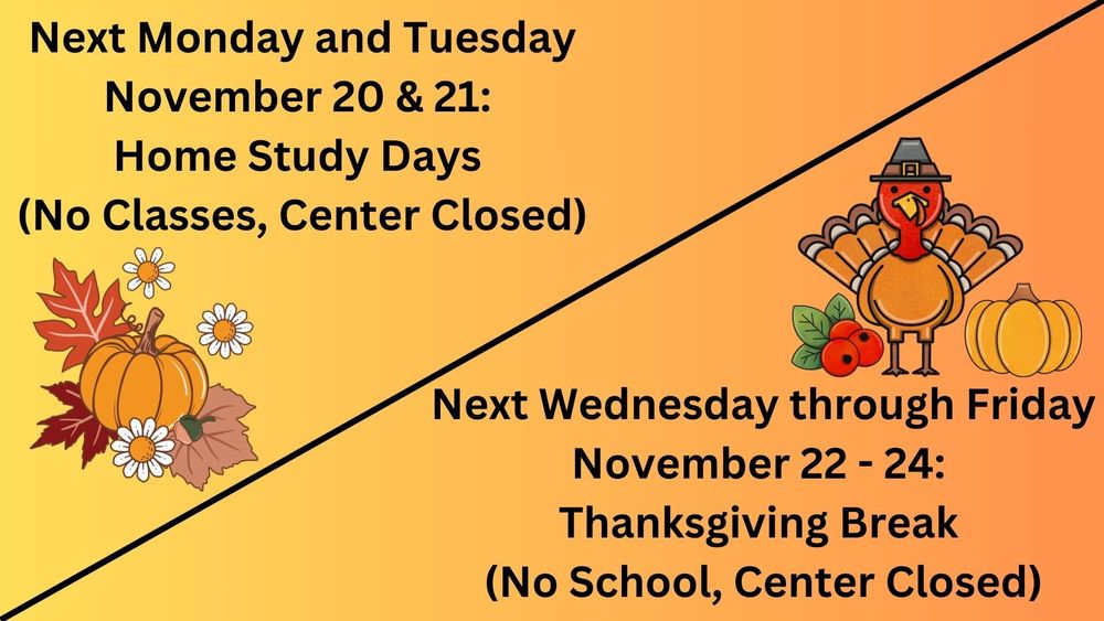 CBHS Thanksgiving Campus Closure 11/20-24