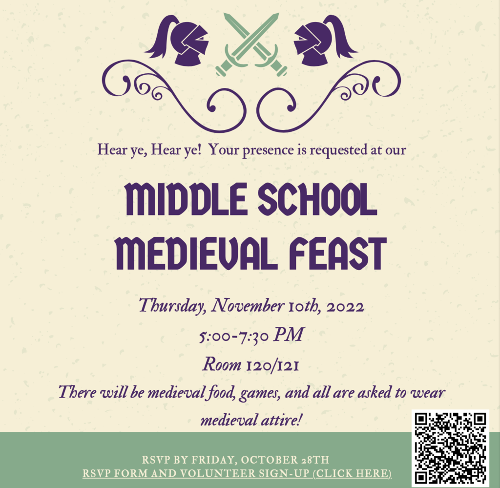 Middle School Medieval Feast