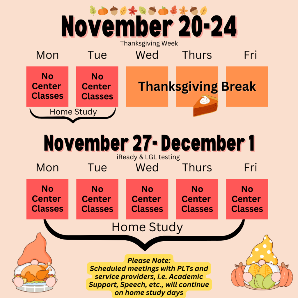 TK8 November schedule